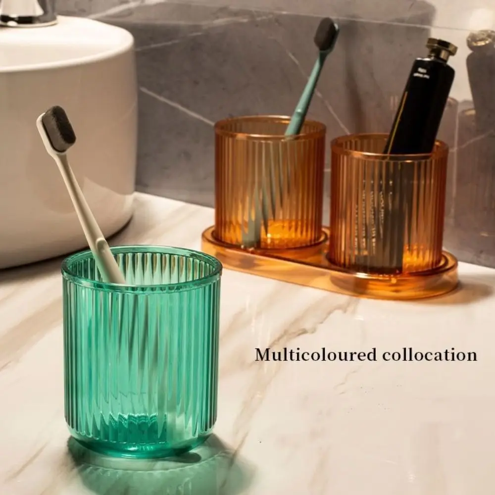 Bathroom Cup Simple Toothbrush Cup Hotel Gargle Cup Home Water Juice Cup Anti-fall Colorful Plastic Cup Bathroom