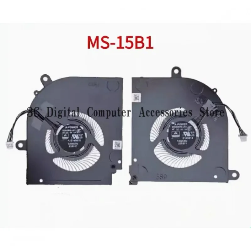 

Новинка для MSI Stealth MS-15B1 15M B12UE 12th BS5405HS-U5Y/U5X fan L R