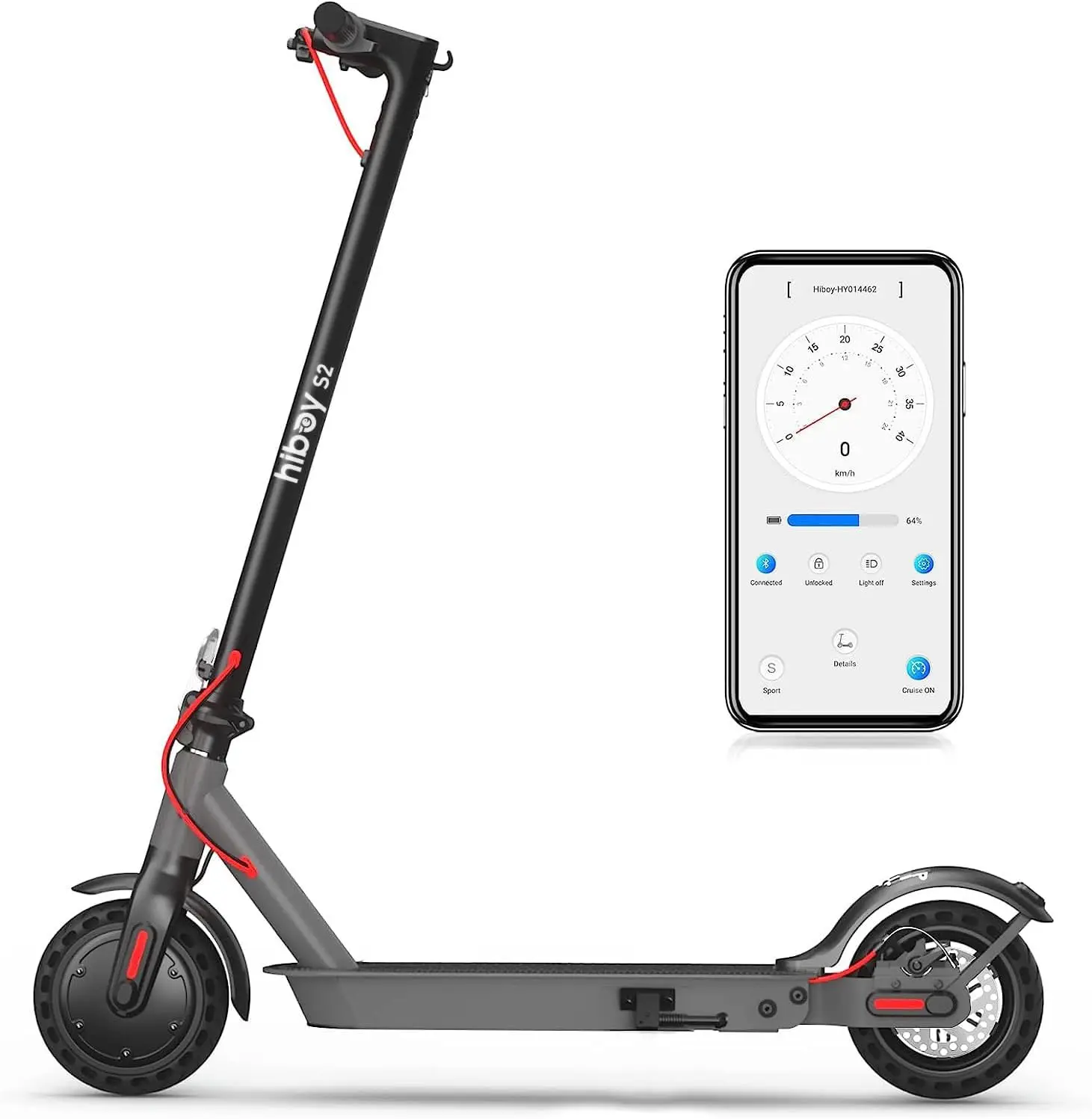 

S2/S2R Plus electric scooter with a range of up to 22 miles, 350 watt motor, portable folding