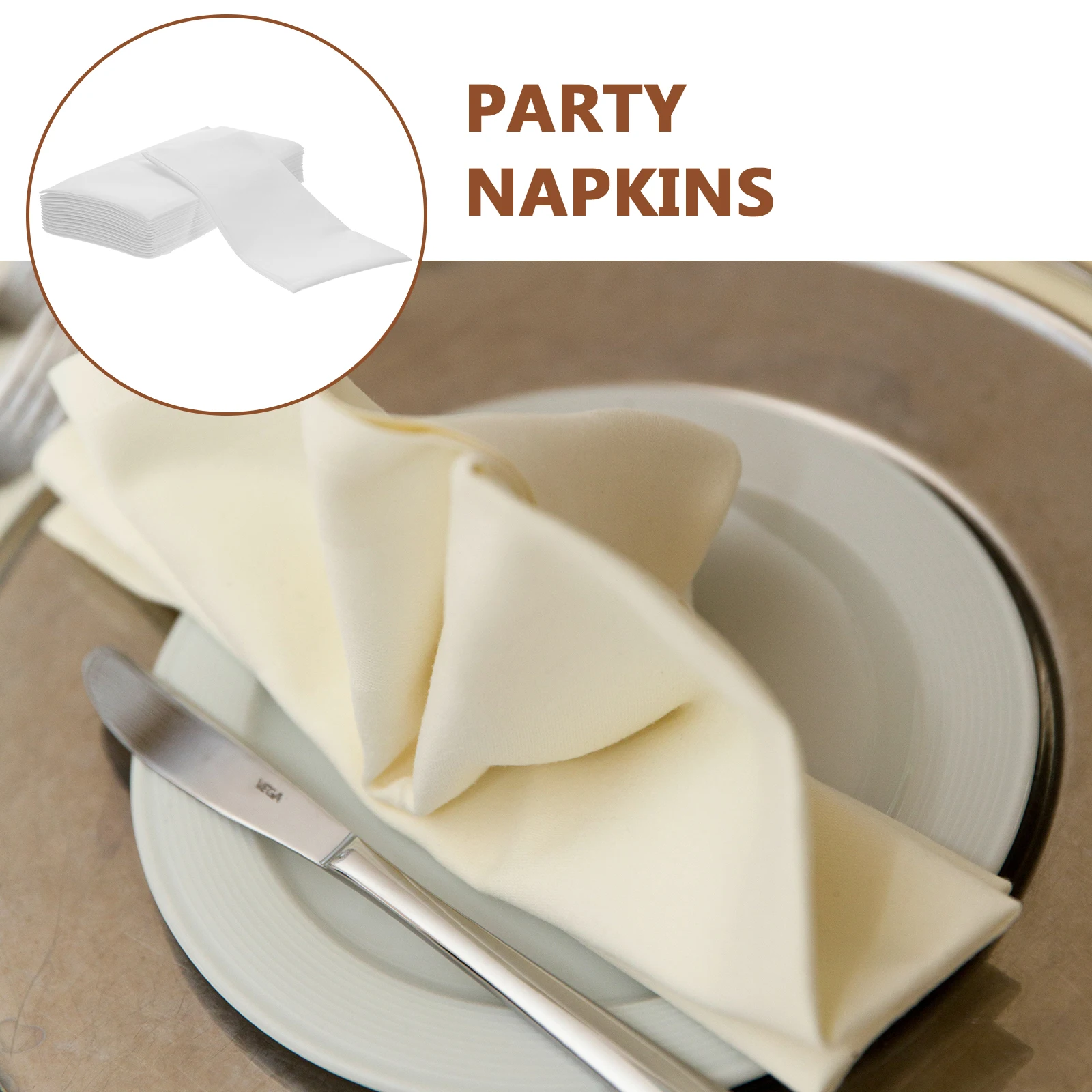 

100pcs Disposable 3-Ply Premium Paper For Party Wedding Birthday Dinner Tabletop Supplies Guest Napkins Decorative Party