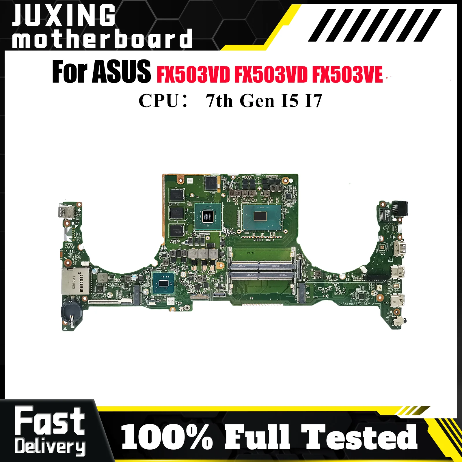 

Материнская плата для ноутбука FX503VD для ASUS TUF Gaming FX503VE FX503VD FX503V, материнская плата для ноутбука с процессором I5 I7, 100% тестирование, ОК, быстрая доставка