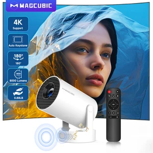 Magcubic 4K HY300 Pro + Projector Built in 5W Speaker 1280*720P Android 11 8000 Lumens Wifi6 BT5.4 Outdoor Portable Projector 10 best sales professional projector - №7