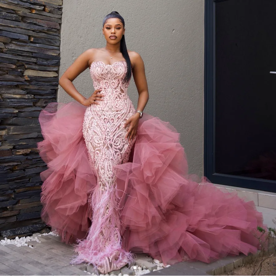 

Layered Design for Bride Pink Puffy Skirt for Wedding Long Party Skirts Women Tulle Ruffle Skirt Lush Gorgeous