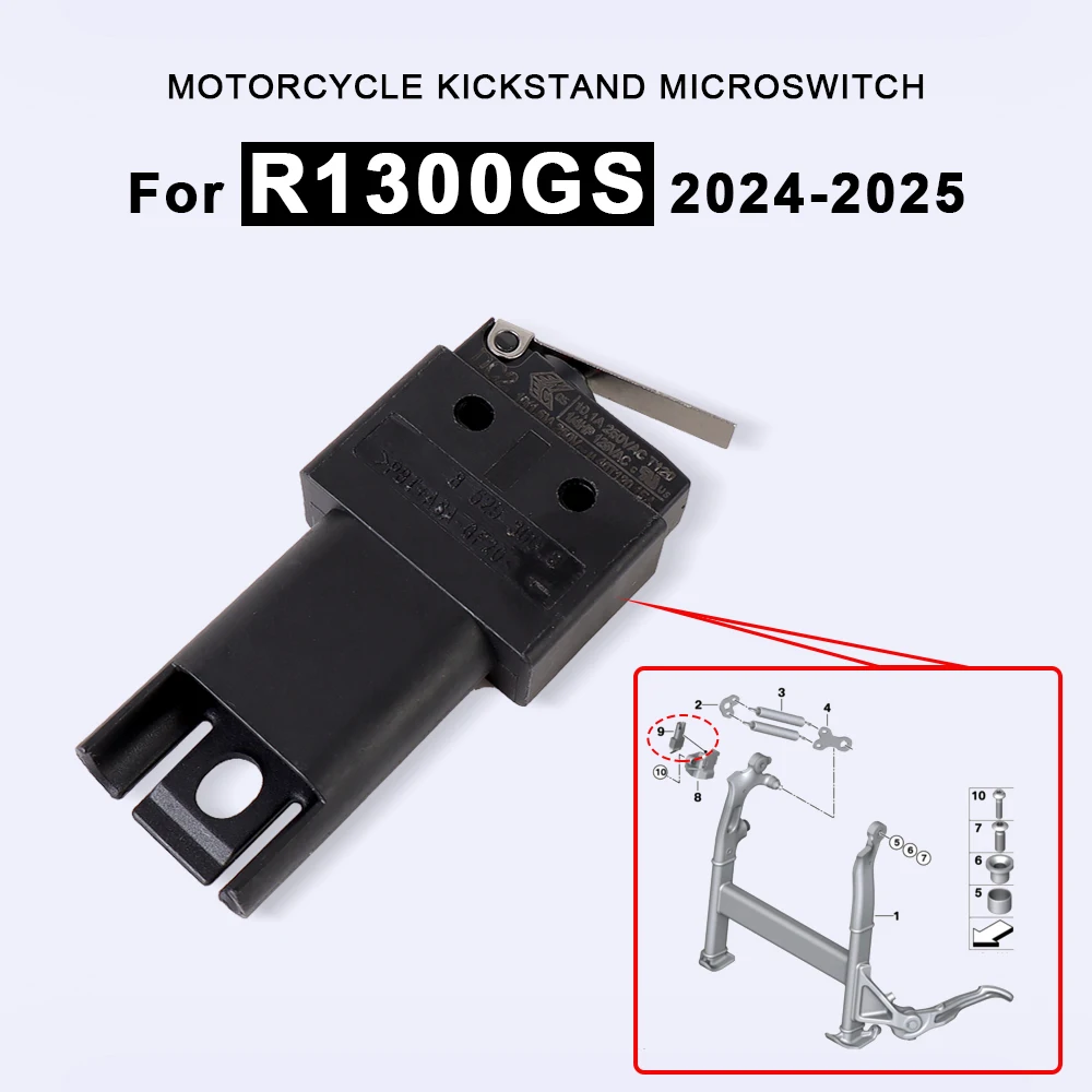 

For BMW R 1300 GS R1300 1300GS R1300GS 2024-2025 Motorcycle Single Side Microswitch Center Bracket Kickstand Switch Accessories