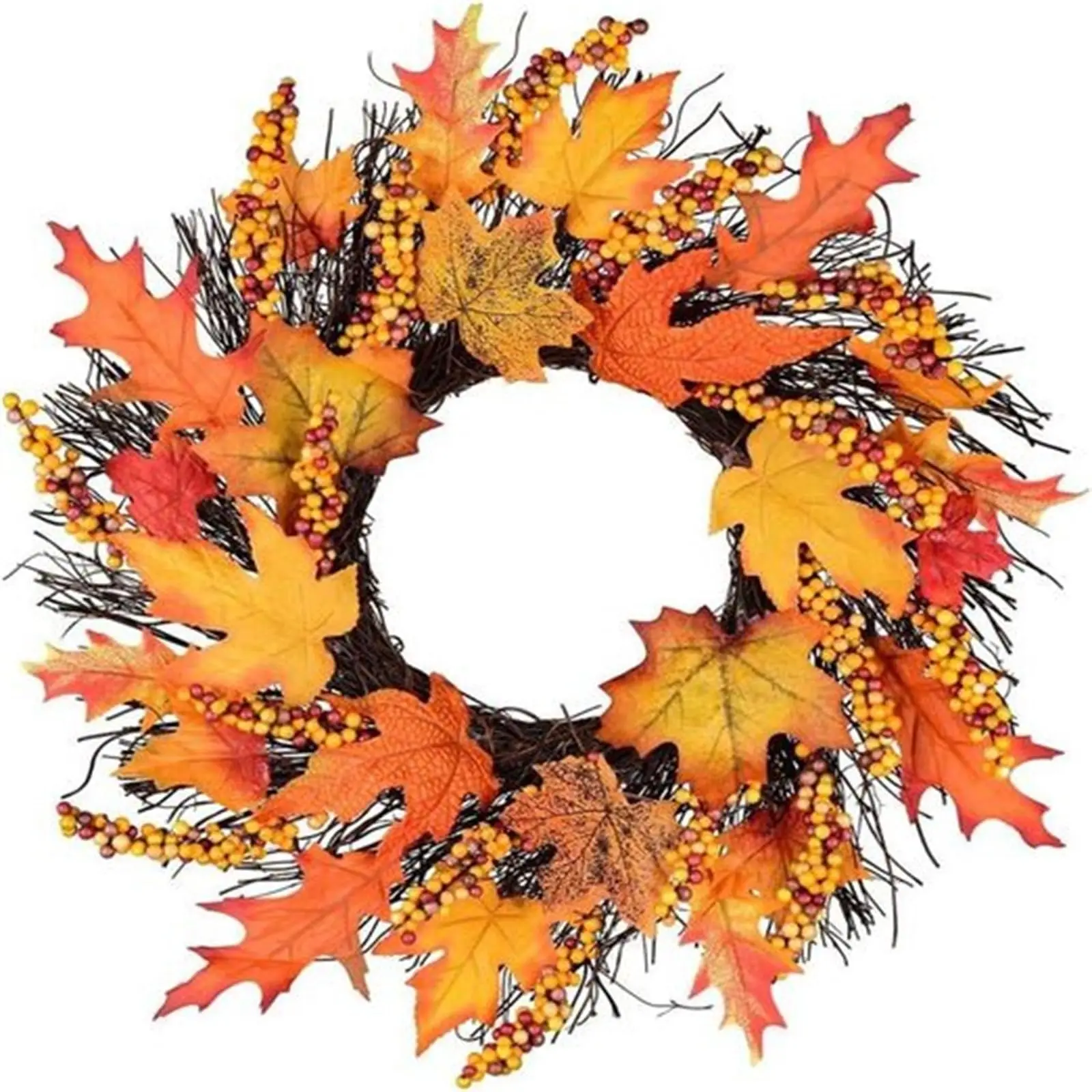 Decorative Wreath, Autumn Wreaths for Front Door Wreaths Outdoor All Year Autumn Door Wreath Winter Wreaths for Front Door UK