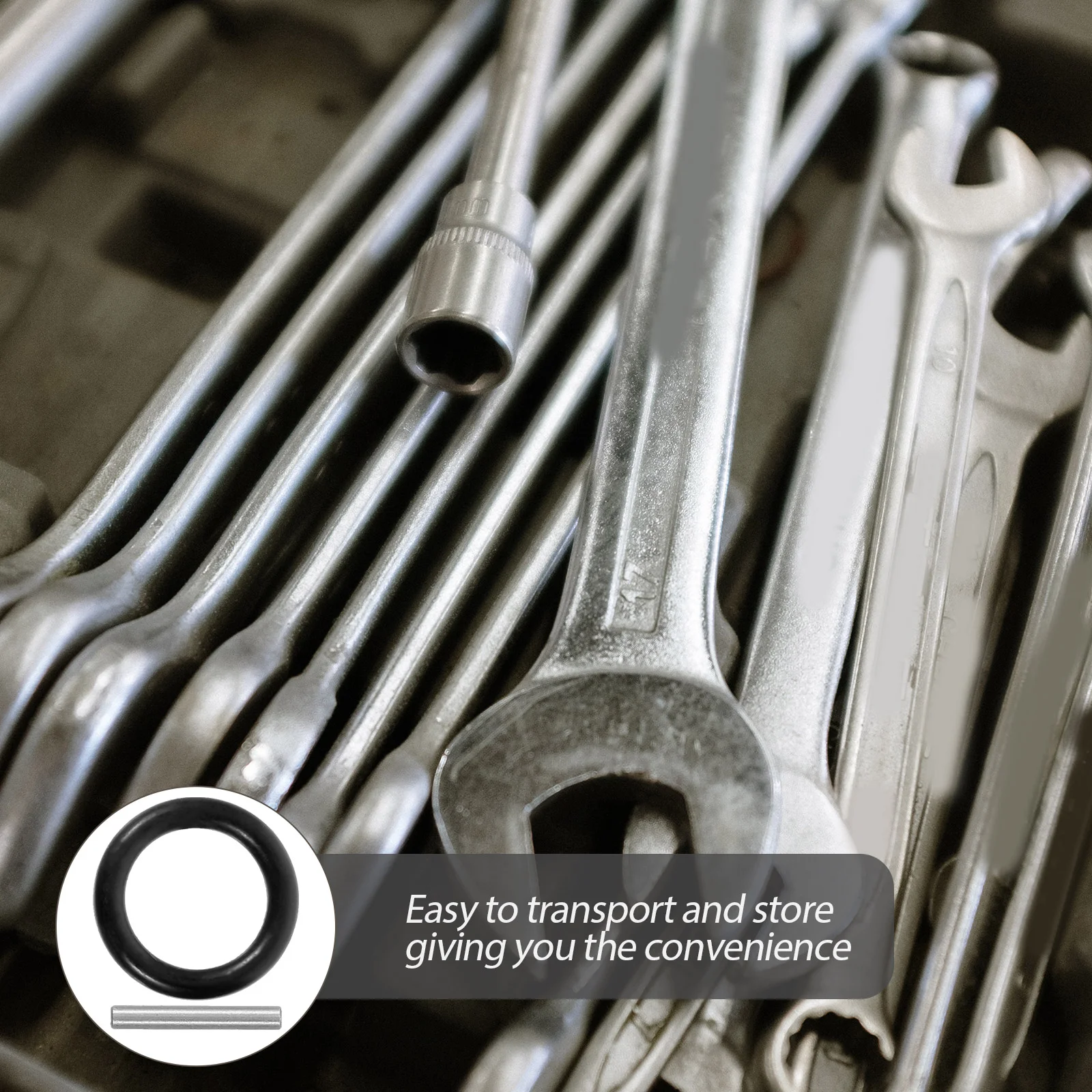 6 Sets Wrench Ring Electric Wrench Socket Retainer Ring Drive Retainer Pin Supply Pin and Ring Electric Wrench Retaining Ring