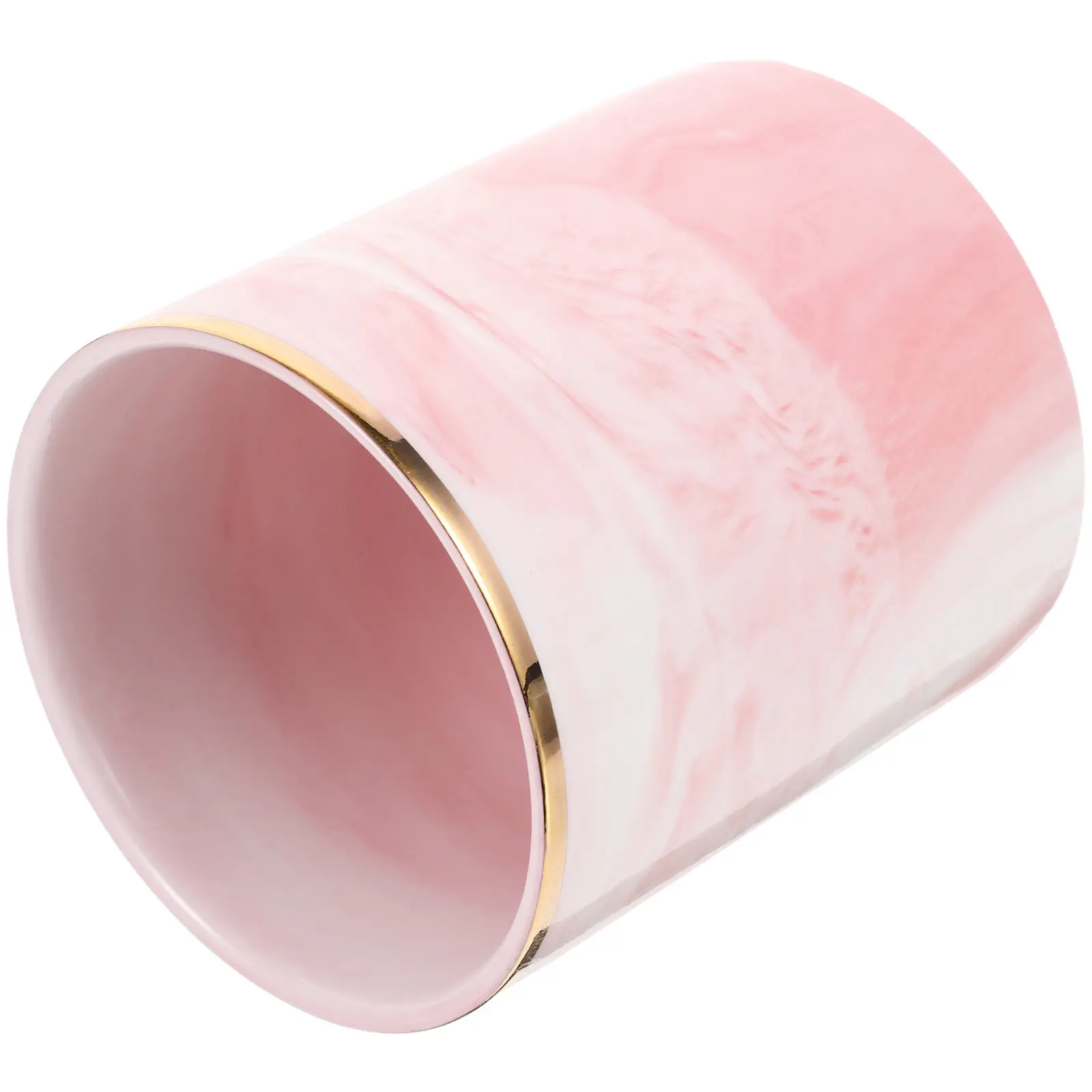 

Large Capacity Marble Pen Holder for Desk Pencil Organizer Stationery Storage Cup Makeup Brush Holder Home Office Decor