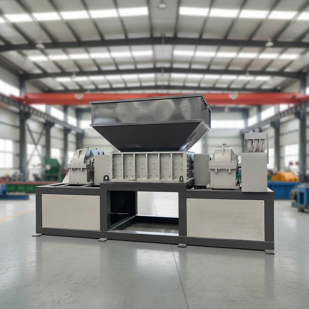 Double Shaft Shredder Mattress Textile Fabric Recycling Machine Small Textile Shredder Machine