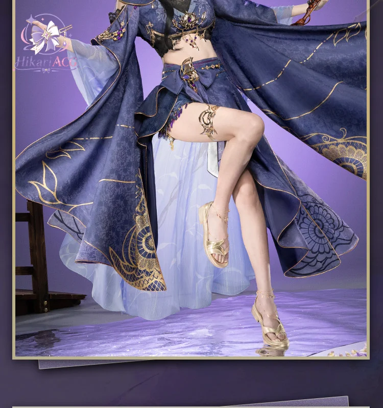 Anime Game Outfit Justice Mobile Jiu Ling Cosplay Costume Full Set Game Cos Suit For Women Halloween Carnival Stage ACGcos