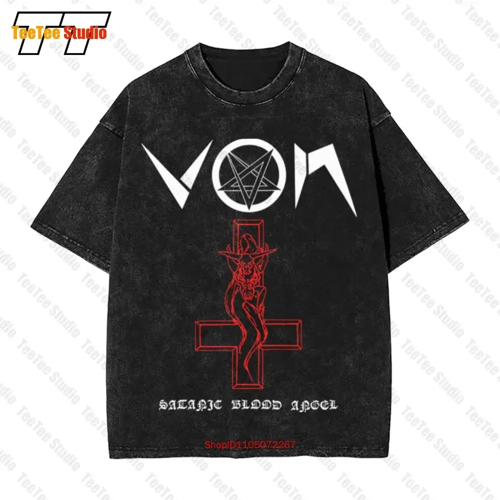 Von Satanic Blood Angel  Oversized T-Shirt Beherit Blasphemy Sarcophago Archgoat Ildjarn CFYB