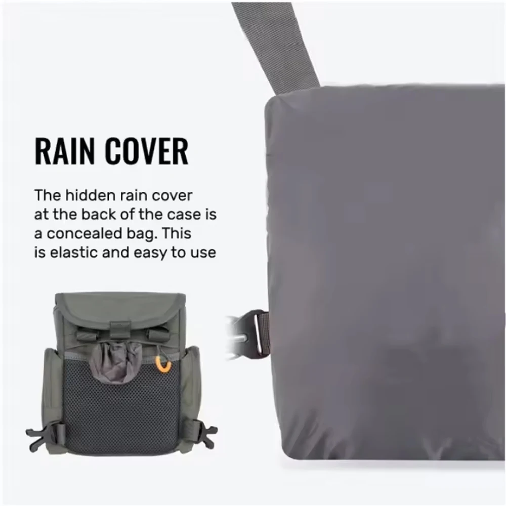 Tactical Binocular Night Vision Chest Bag Binocular Harness Chest Pack with Rangefinder Waterproof Pouch for CS Hunting Shooting image 4