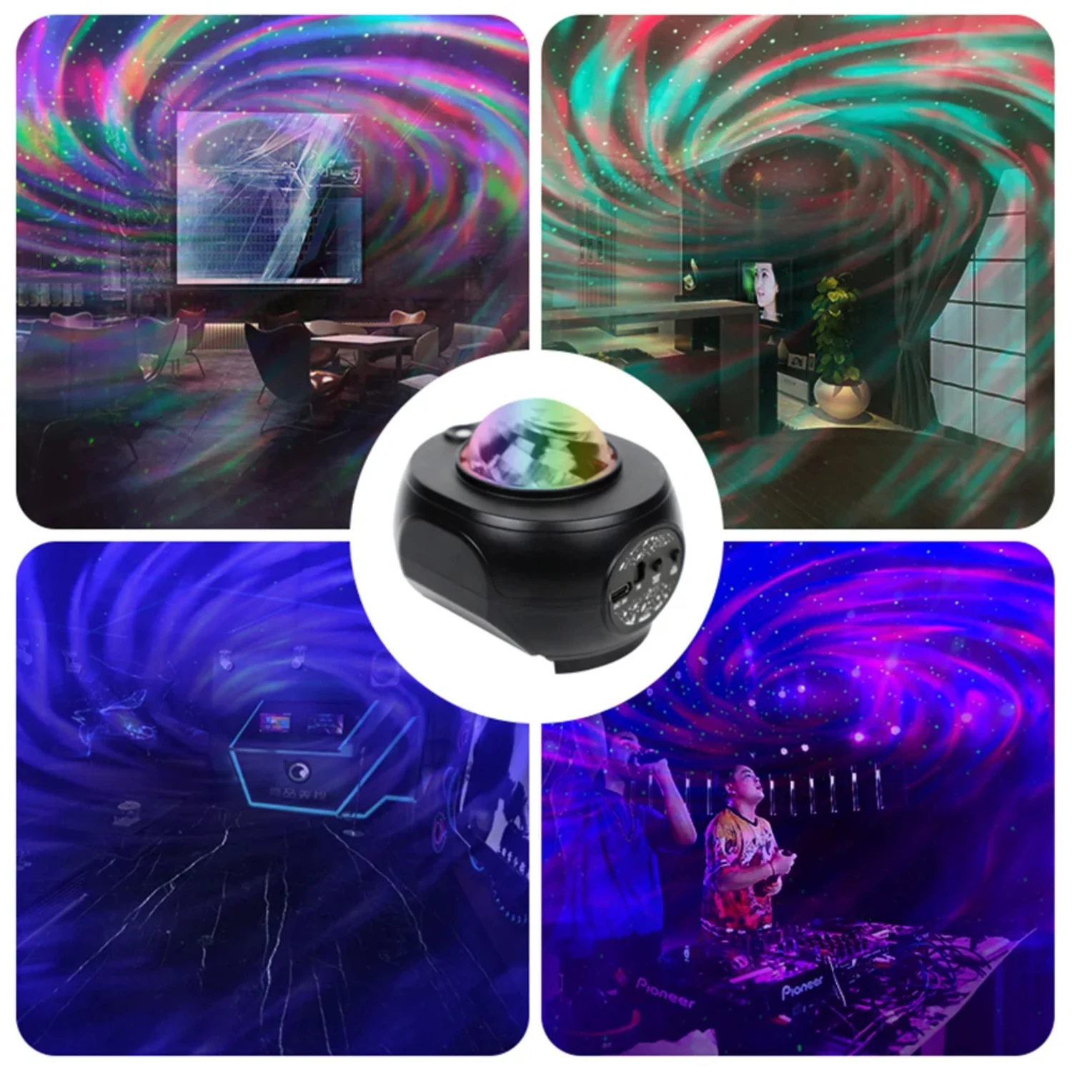 Nieuwe Slimme Projector Led Ster Projector Gaming Room Slaapkamer Decoratie Nachtlampje Sterrenhemel Laser Ster Projector Lamp Cadeau