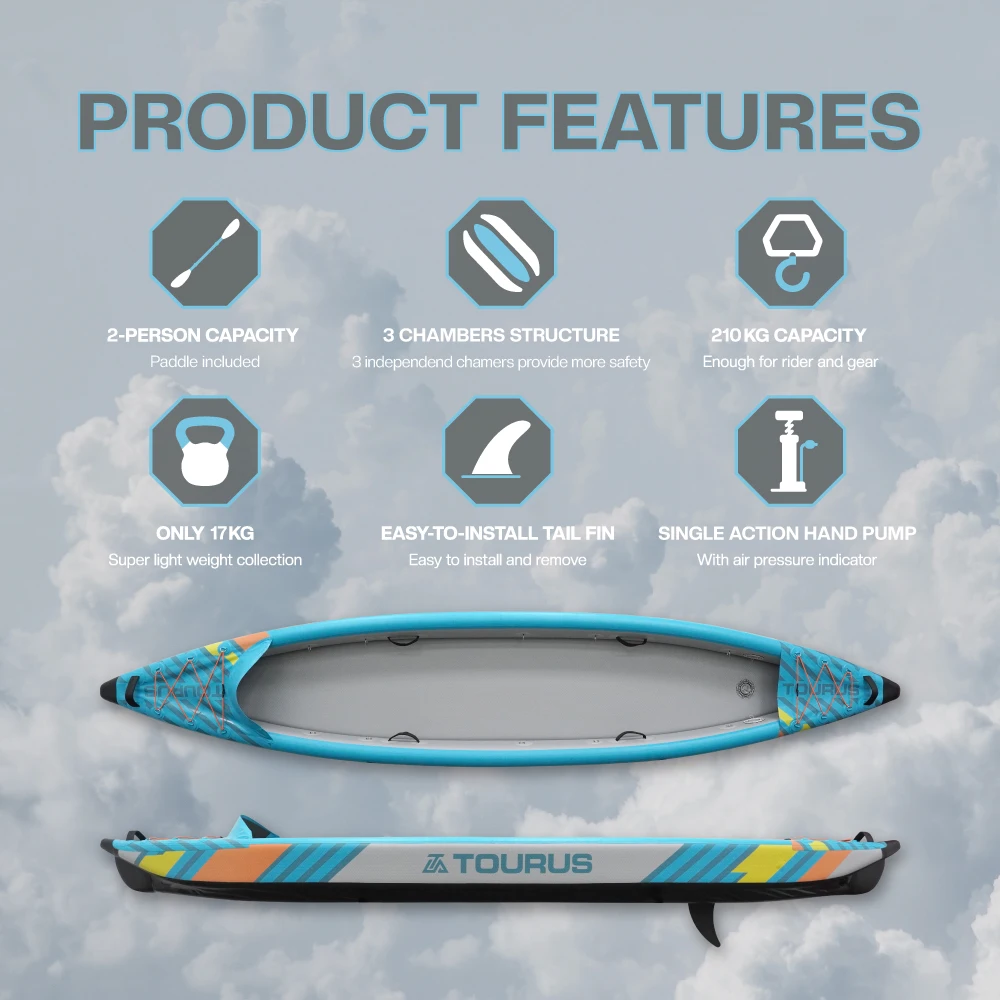 Inflatable Kayak 2 Person 490c - Inflatable Kayak 2 Person Drop Stitch review and price