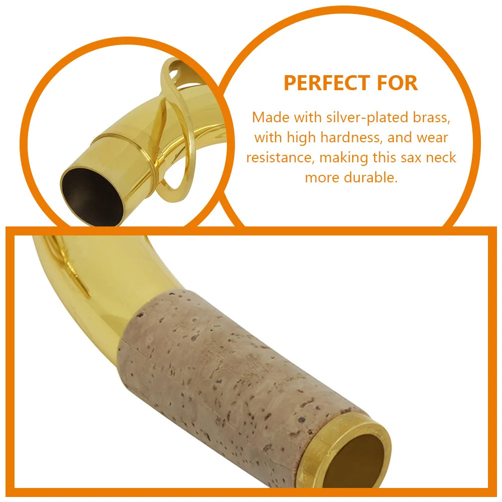 

Saxophone Bend Neck 27.5mm Tenor Accessories Compact Design High Durability Saxophone Neck Sax Accessories