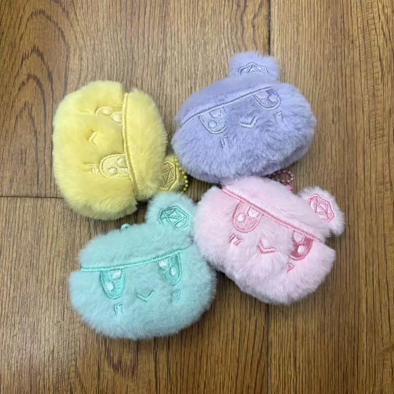 

Four Colors of Plush Toys Cute Gifts Plush Keychain Pendant Cartoon Plush Pendant Bag Clothing Pendant Keychain Birthday Present