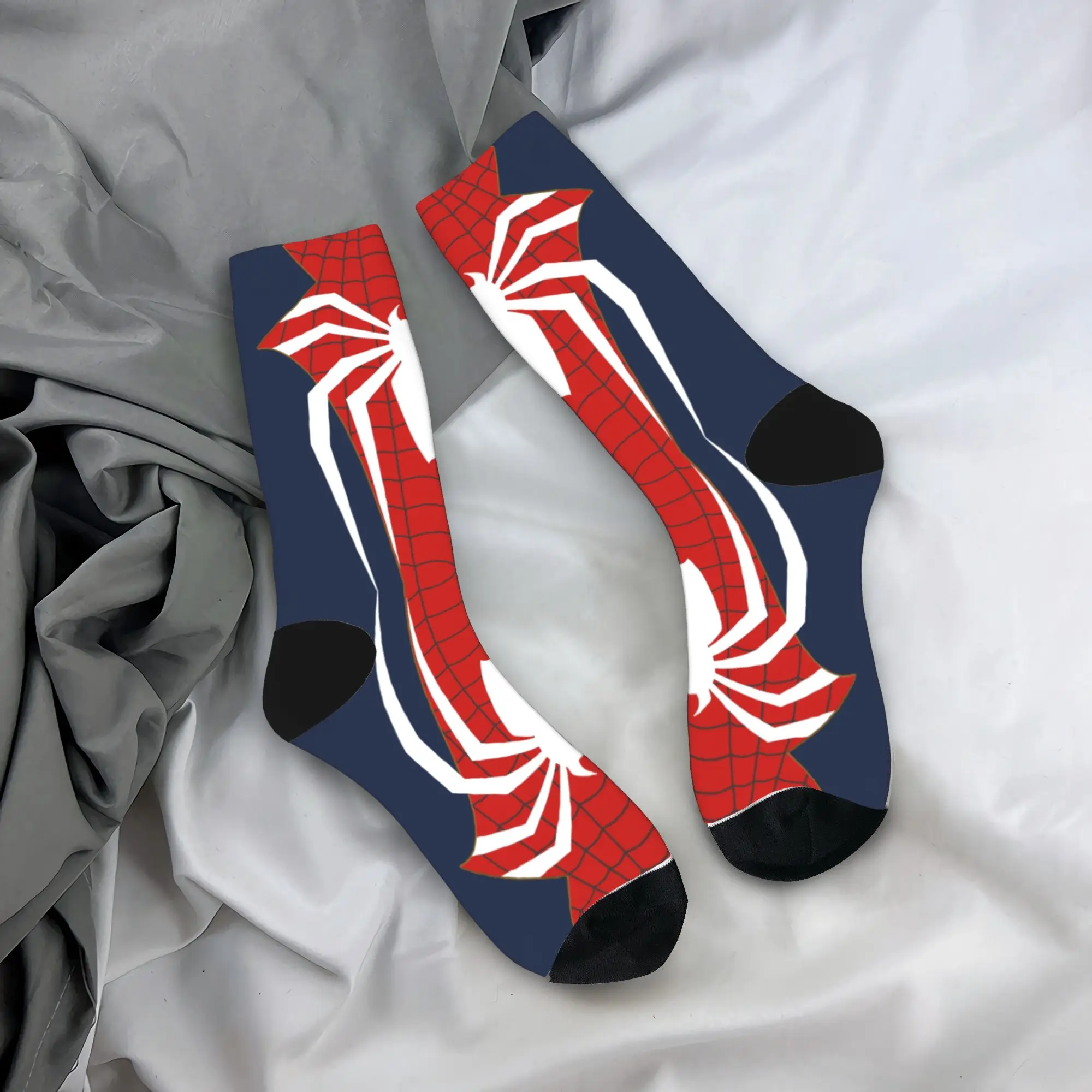 أنيمي الجوارب الرجال النساء البوليستر موضة سبايدرمانز الجوارب الجدة الربيع الصيف الخريف الشتاء الأوسط جوارب أنبوبية هدية #1