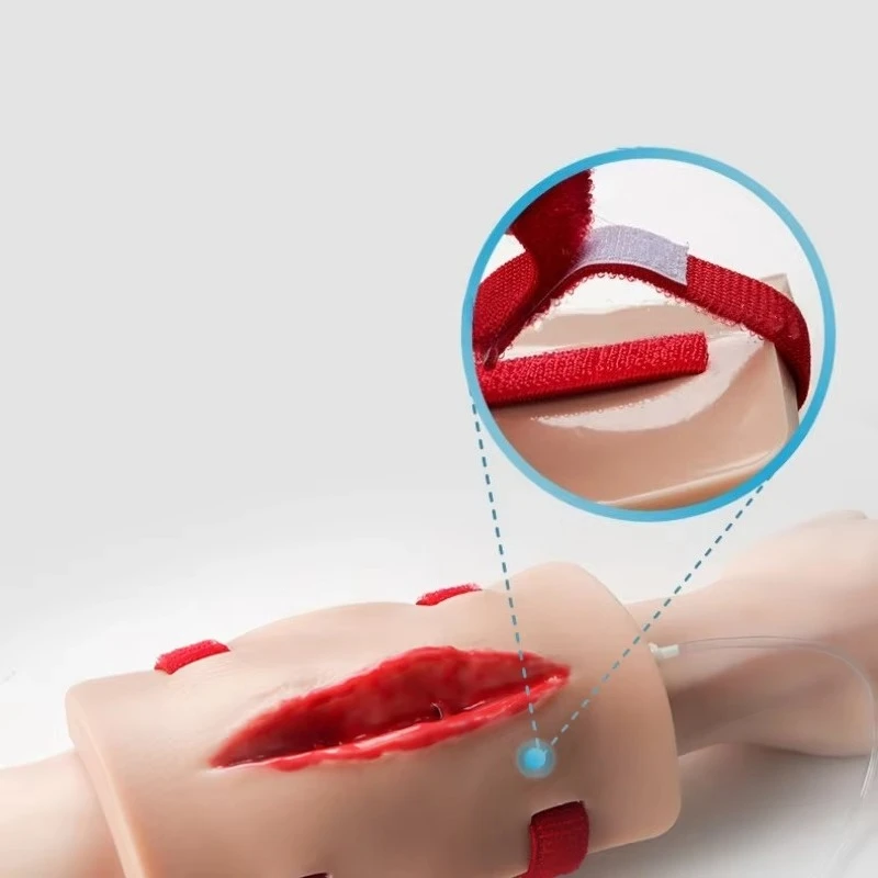 

Trauma simulation wound practice module for nurse training and schools