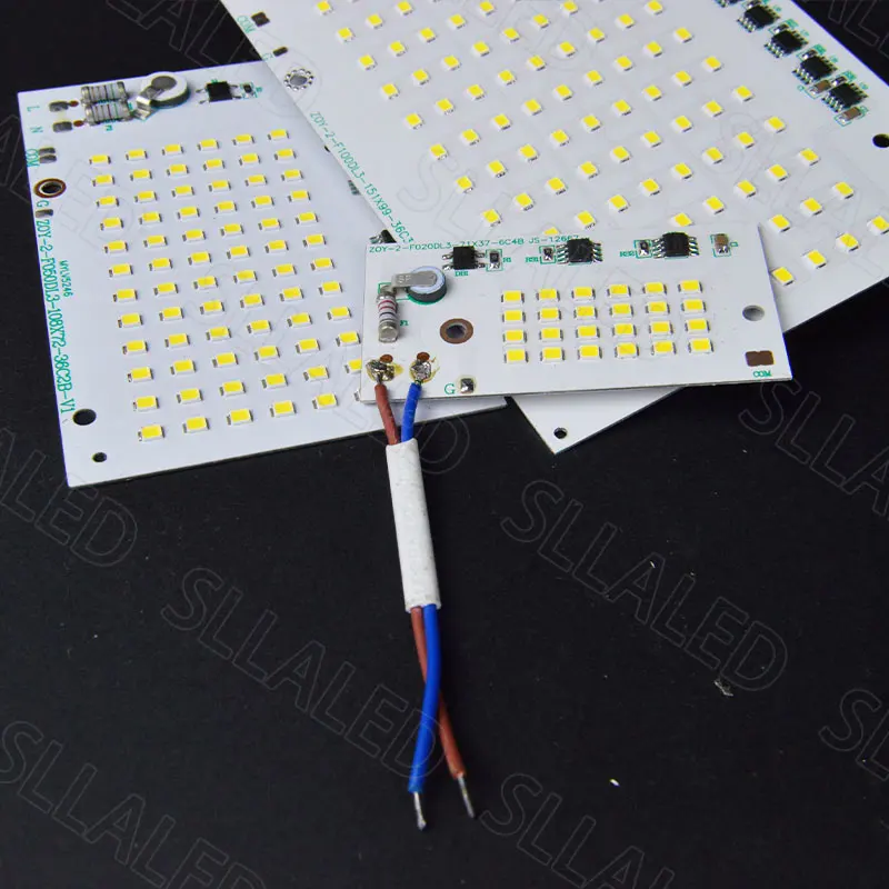Chip LED de 220V, 100W, 50W, 20W, cuentas sin necesidad de controlador, accesorios de iluminación para proyectores, luces de techo y panel, Chip LED