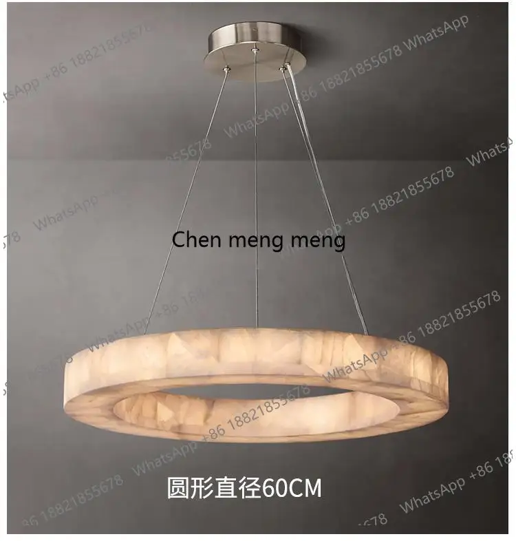 

Marble living room chandelier post-modern simple dining room lamp model room marble lamp