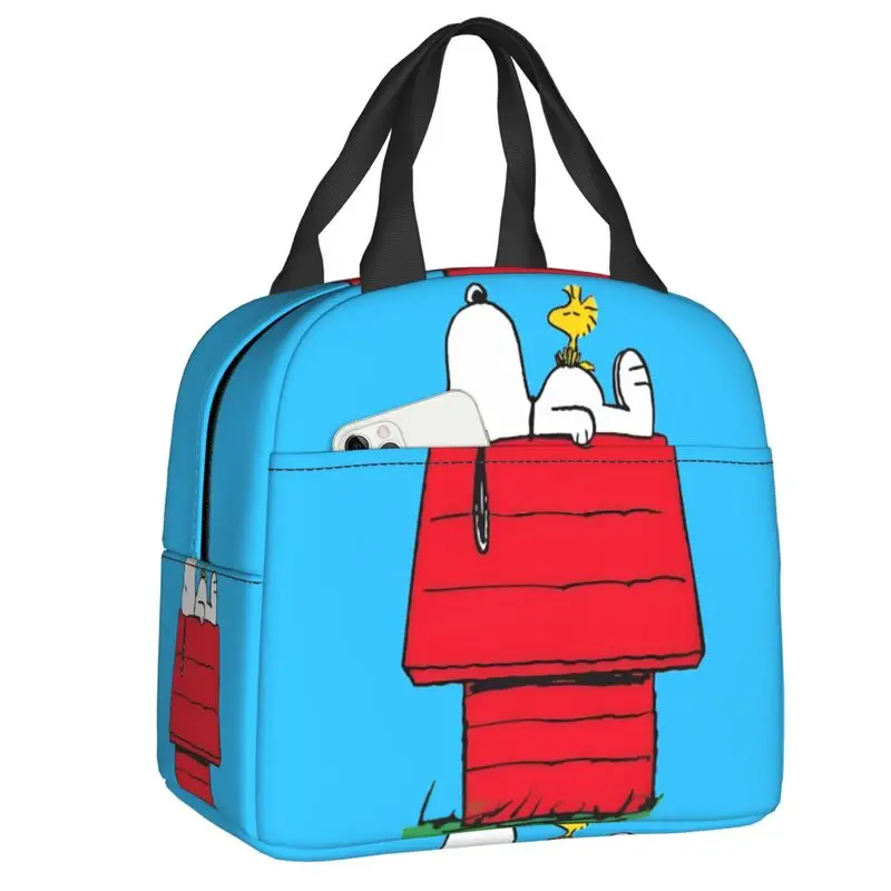 

Пользовательские S-Snoopys Ретро изолированные сумки для обеда для работы, школы, комиксов, водонепроницаемый холодильник, термобокс для обеда для женщин и детей