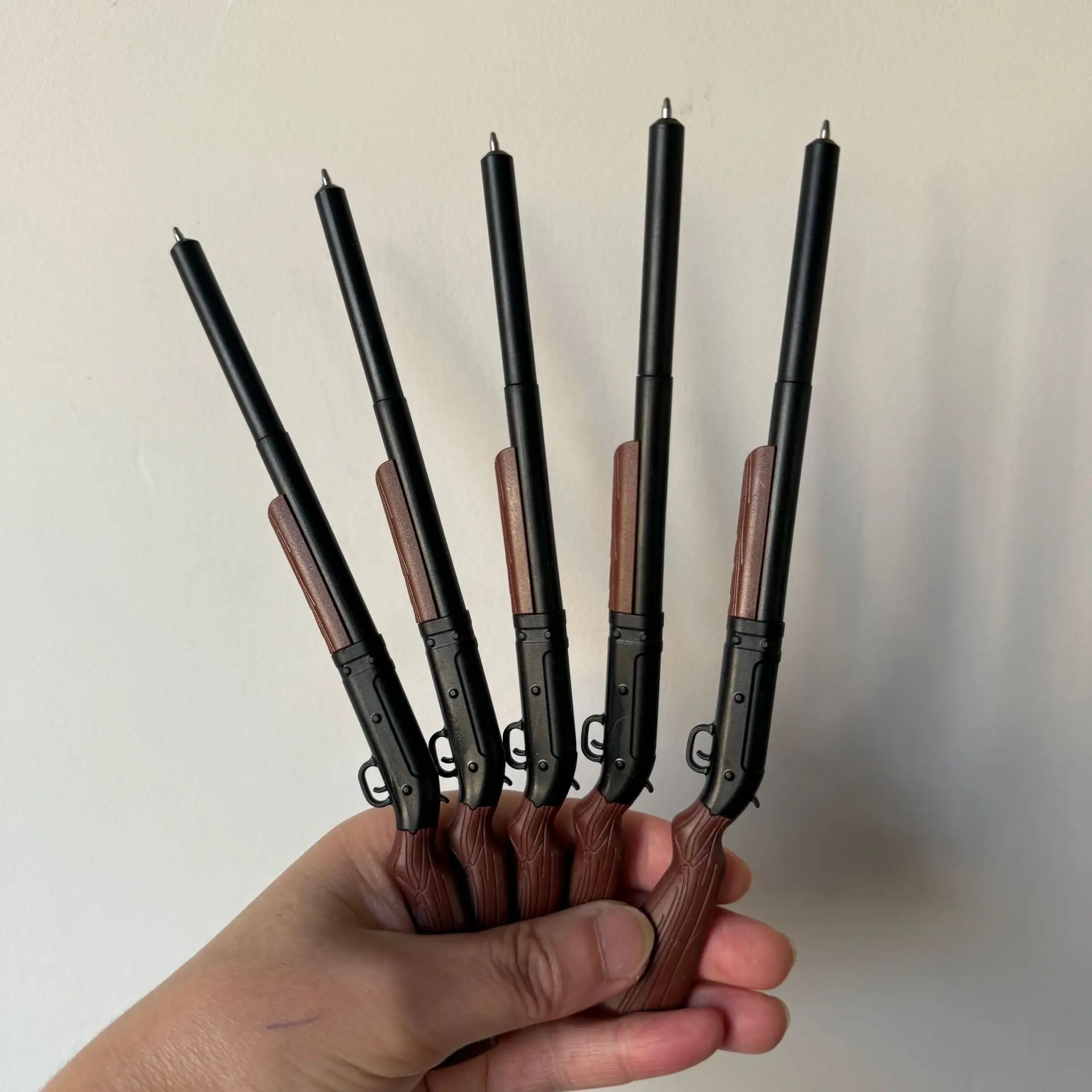 8pcs Unique Design Smooth Writing Gun Pen, Pen Gun, Writing Instrument,Office Supplies, Stylish Pen, Fun Stationer,Ballpoint Pen