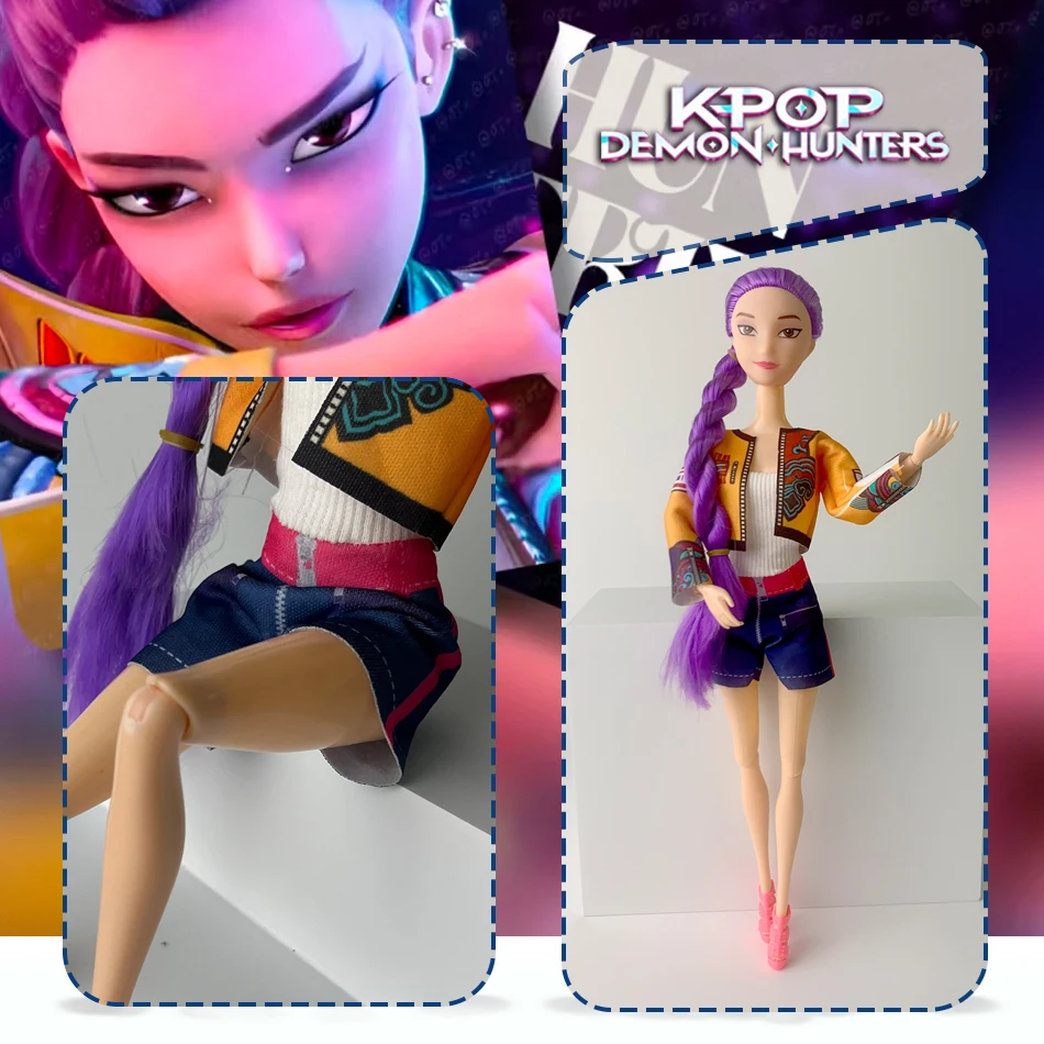 30 سنتيمتر أنيمي جديد KPop شيطان الصيادين muñeca فينيلو juguete رومي ميرا زوي شخصية فينيلو ماسكارا estatuilla ريجالو دي كومبليانوس #3