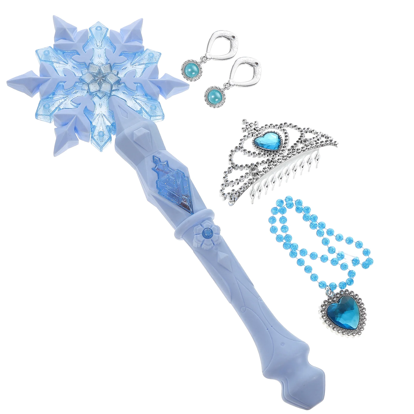 Snowflake Glitter Stick Flashing Wands Glowing Beautiful Toy Clothing Handheld Plastic Sticks Fairy