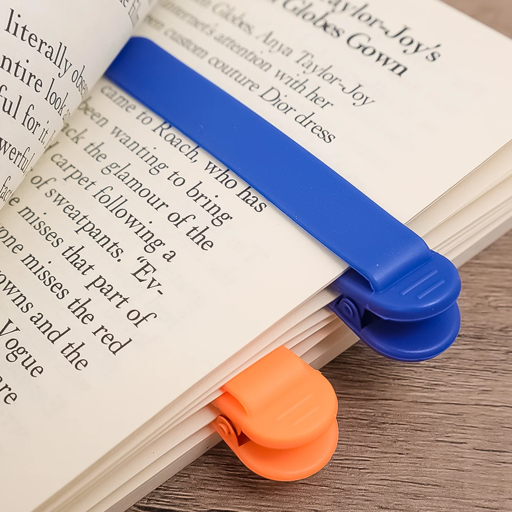 5/3/1PCS Soft Creative Silicone Bookmark Clip Automatically Follows Page Flipping Book Mark Book Spare Parts Stationery Supplies