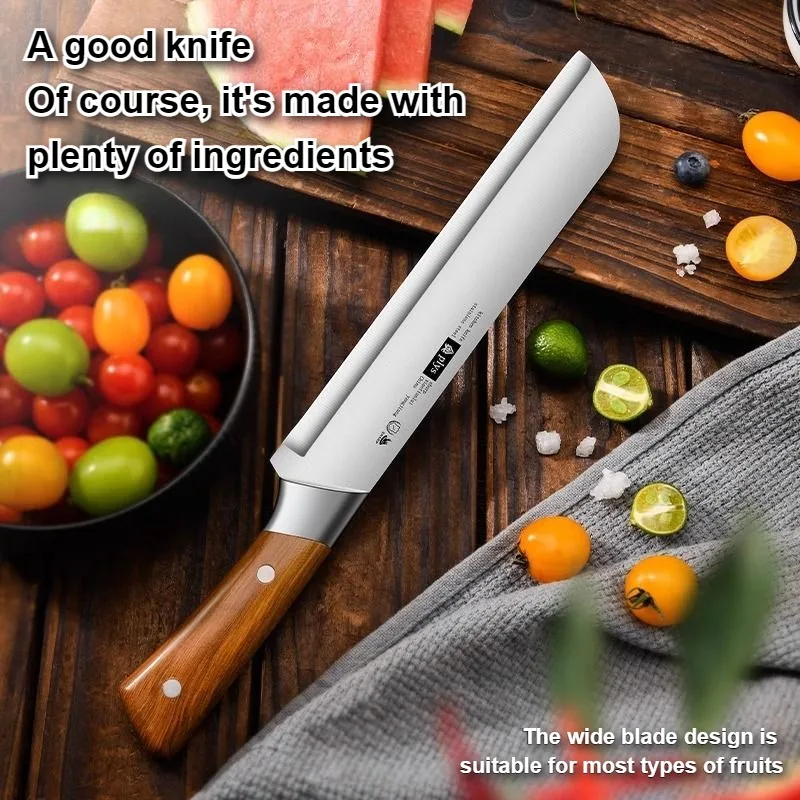 

XTL-Household fruit knife, wider cut watermelon special tool, stainless steel sharp commercial open melon knife