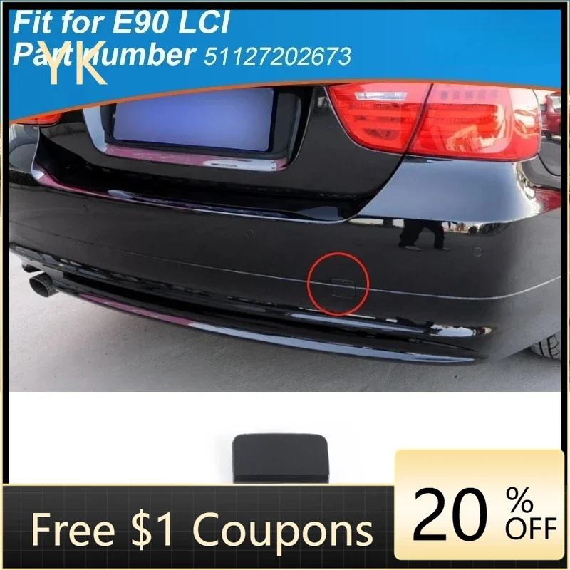 

ABS Black Car Rear Bumper Tow Hook Cap Towing Eye Cover Car Accessories For BMW 3 Series E90 2005-2012