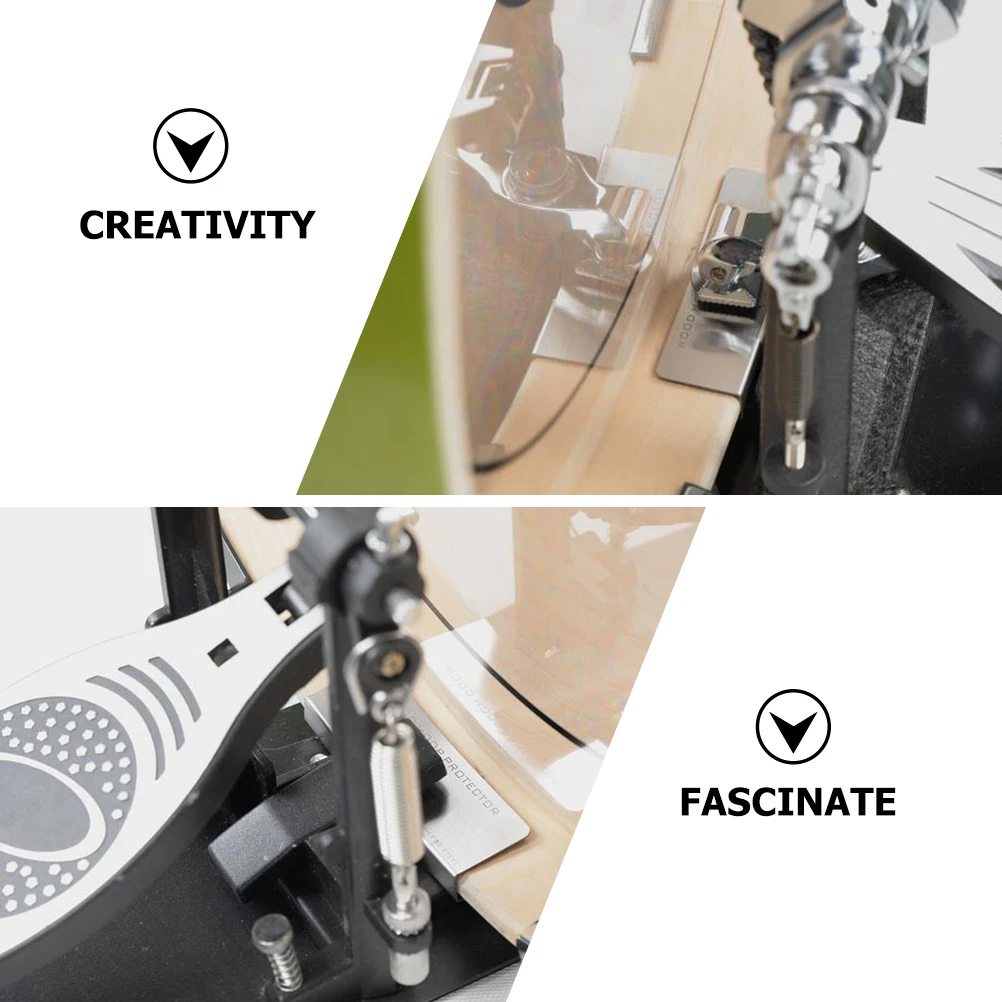 

Protector Hoops Clip Anti-Slip Durable Bass Hoops Protector Drum Ring Clip For Bass Drum Kit Supplies