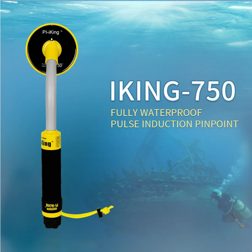 Imagem -05 - Mergulho Subaquático Metal Detector Totalmente Impermeável Mão Bobina Design Pinpointer Pi-king750 30 m