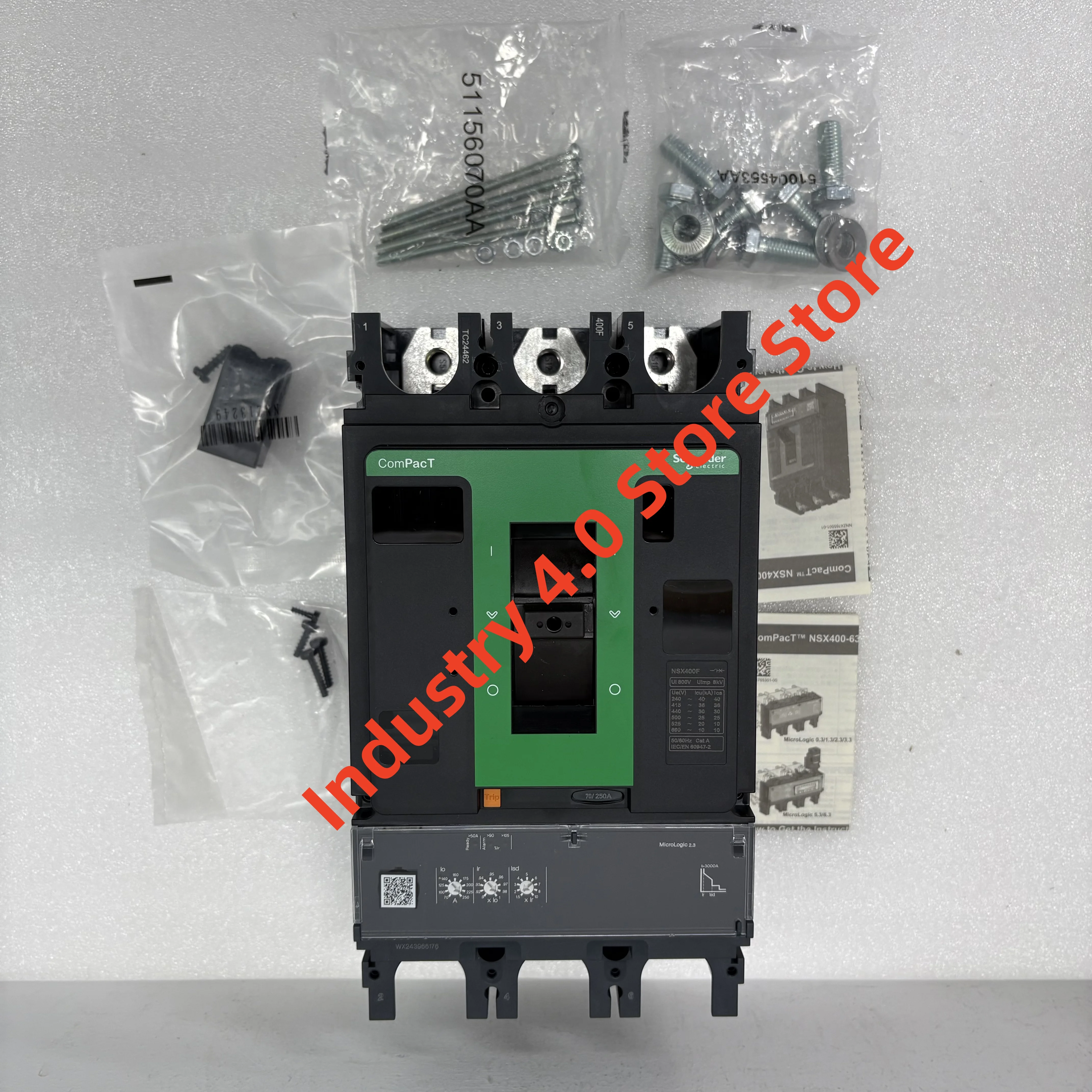 C40F32D250 NSX400F Mic2.3 250A 3P3D wyłącznik automatyczny nowy oryginał