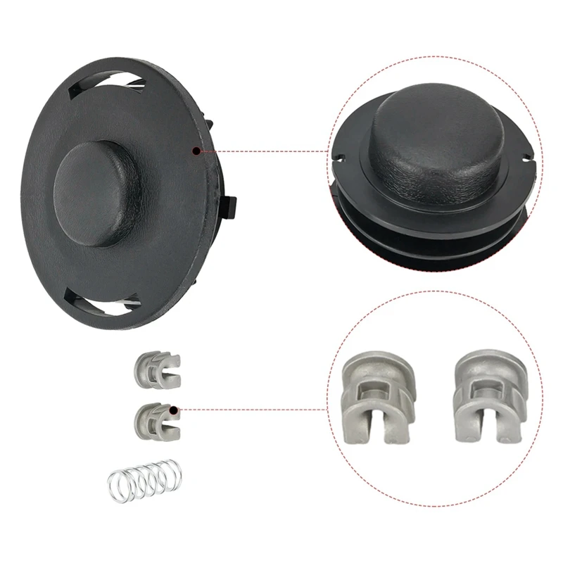 Kit de reconstrução de carretel de cabeça de aparador ABAE para STIHL FS44 FS55 FS83 FS85 FS90 FS110 FS120 FS130 FS200 FS250 Trimmer Autocut 25-2