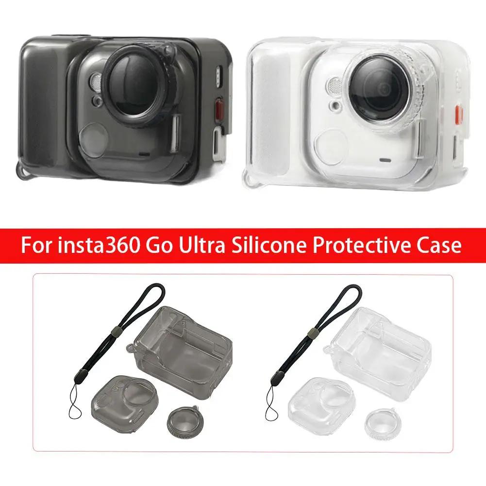 Insta360 Go Ultra シリコン保護ケース傷防止アクションカメラプロテクター Insta360 GO Ultra カメラケース用