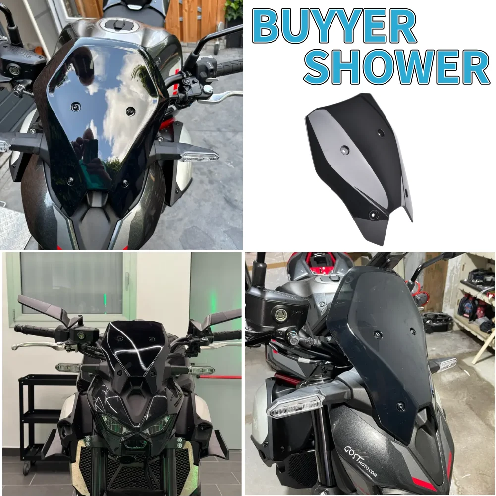 لكاواساكي Z 900 SE 2025 2026 Z900 الزجاج الأمامي للدراجات النارية الجبهة الرياح منحرف الهواء درع الشاشة Z900SE الملحقات #3