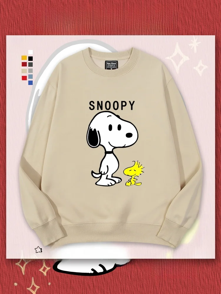 

Коллаборационная толстовка с круглым вырезом для весны, осени и зимы, молодежная модная толстовка с флисовой подкладкой, повседневная одежда