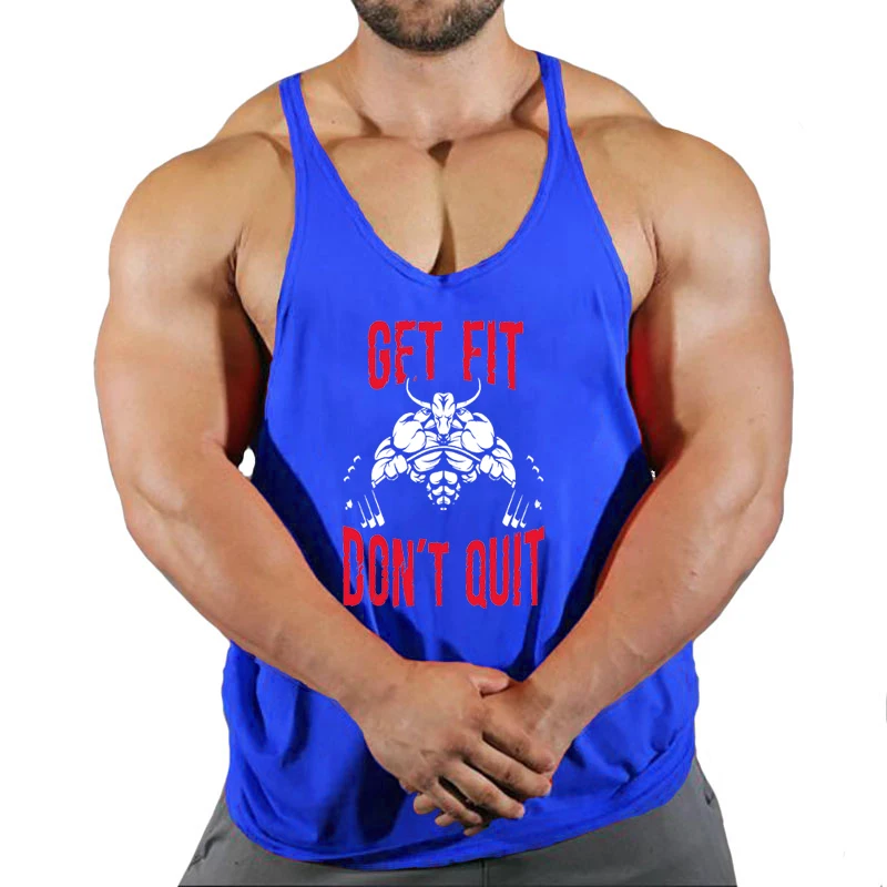 Muscle Guys Running Vest Brand Bodybuilding Stringer Tank Tops Gym Fitness Clothing Summer Cotton Breathable Mens Casual Shirt