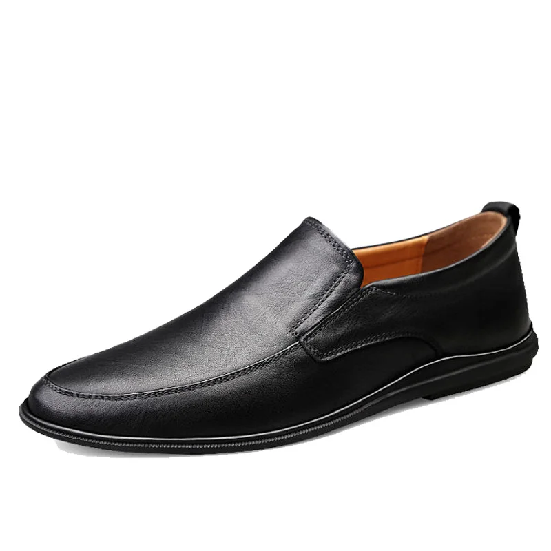 Genuine Leather Men Shoes Luxury Brand Casual Slip on Formal Loafers Men Moccasins Italian Male Driving Shoes zapatos hombre