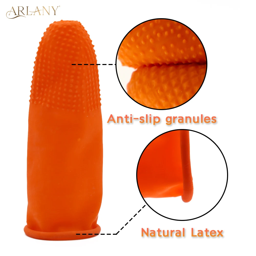 Safety Latex Protective Fingertip Finger Cover Tip Pads for Embroidery Knitting Sewing Protector Hair Extensions Accessories