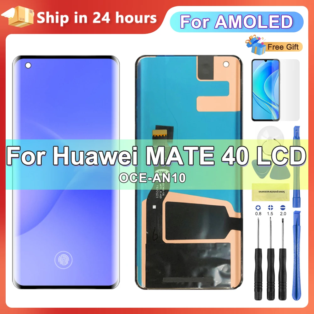 

6.53'' For HUAWEI Mate 40 OCE-AN10 Display Replacement, Screen For Huawei Mate40 LCD Touch Screen Digitizer Assembly