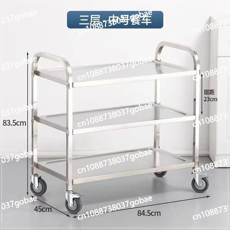 سيارة طعام فندقية مكونة من ثلاثة طوابق، سيارة طعام أنبوبية مربعة من الفولاذ المقاوم للصدأ سميكة #2