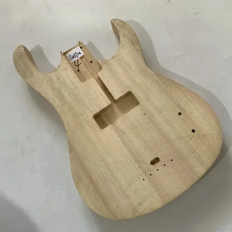 GB721 6-String Unfinished Electric Guitar Body Solid Basswood Tremolo Custom Order Right Hand No Paints