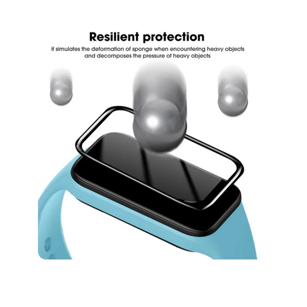 For Redmi Band 3 Xiaomi Smart Band 9 Active Soft TPU Film and PMMA Screen Protector