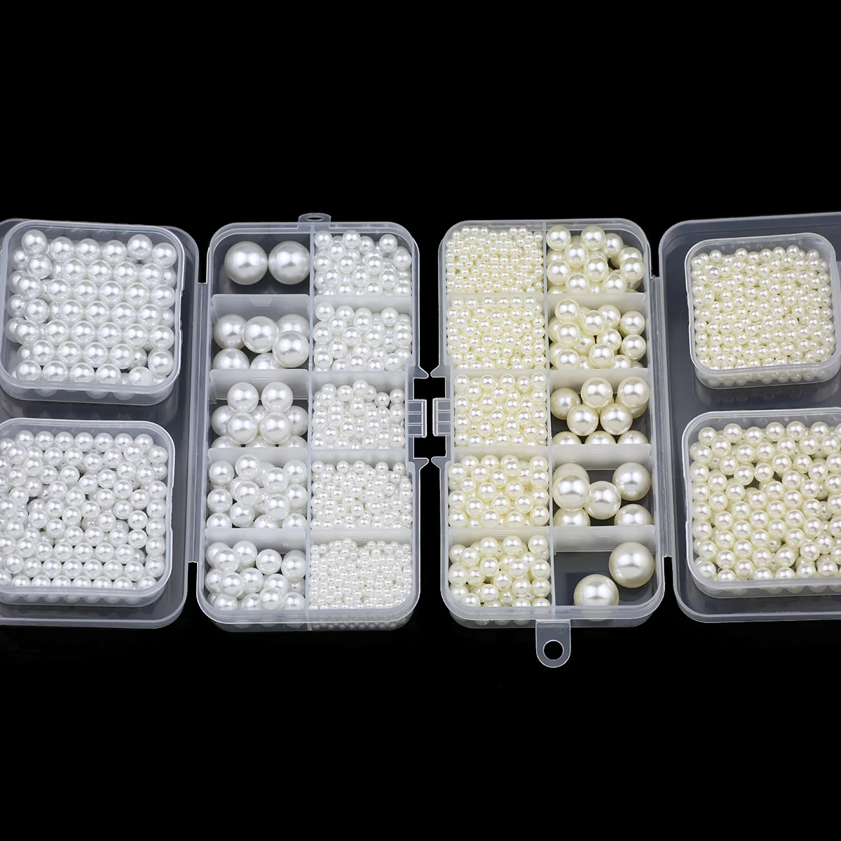 2~14mm No Hole Imitation Pearl Kit Set Box Round Acrylic Loose Beads For Artware Decoration Necklace Bracelet DIY Jewelry Making