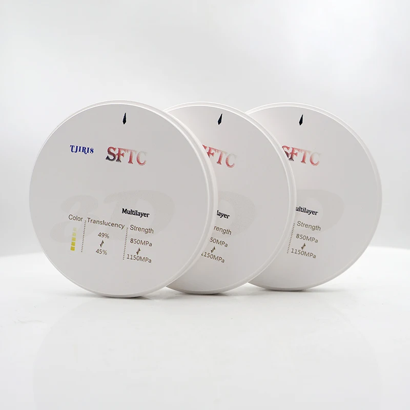 

1PC Dental Ceramic Block Multilayer High Strength for Crowns/Bridges Dental Ceramic Material