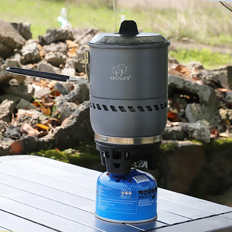 

2026 Outdoor integrated burner cooker camping cooker outdoor gas stove portable reactor outdoor burner picnic stove