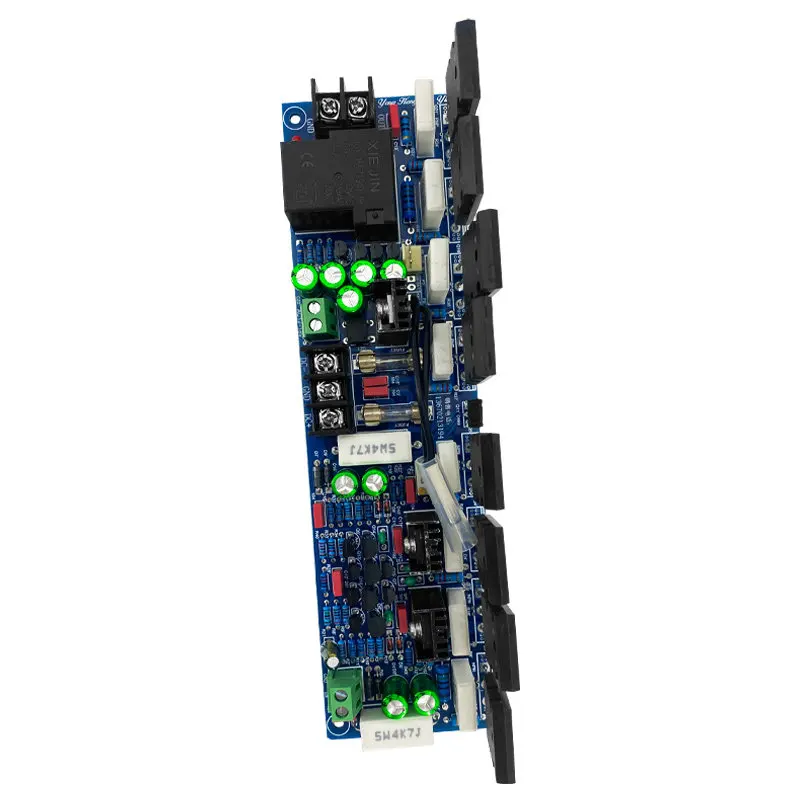 Mono hi-fi high-power audiophile-grade power amplifier board with 8 imported toshiba transistors