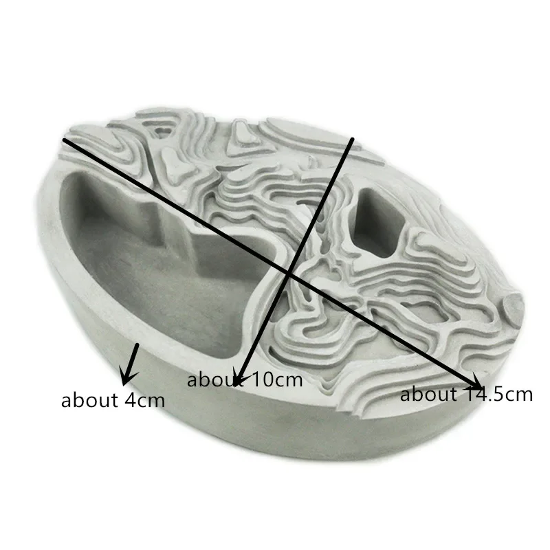 Concrete Pen Holder Molds, DIY Cement Planter, Ashtray, Vase Making, Silicone Flower Pot Mold, Creative Home Desk Decorating