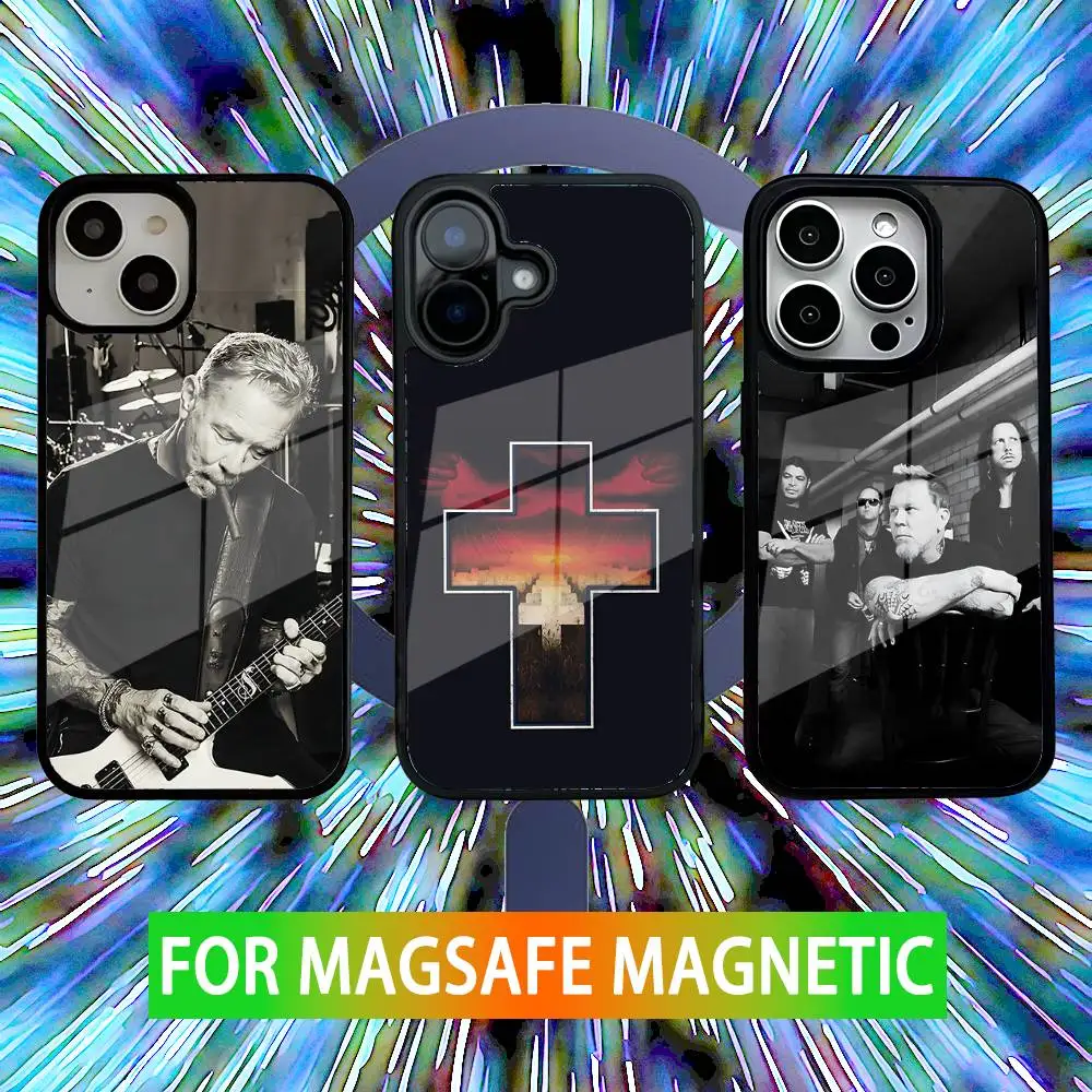 

Classic M-Metallicaes Album Phone Case For iPhone 16,15,14,13,12,11,Pro,Max,Plus,Mini,SE New Magsafe Magnetic Wireless Charging